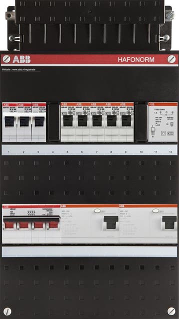 Groepenkast ABB Hafonorm | 6 Groepen 5 x Lichtgroepen 1 x, Doe-het-zelf en Verbouw, Ophalen of Verzenden, Nieuw, Groepenkast