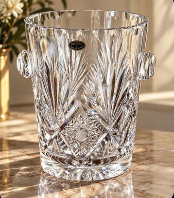 Champagne koeler - Kristal - Lemberg / Glasmakerij van