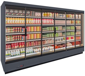 Apella HD wandkoeling met trekdeuren B375xD96xH220cm -, Nieuw in verpakking