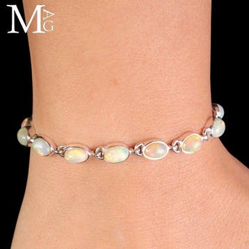 Tennisarmbanden met natuurlijke edelstenen - Armband van