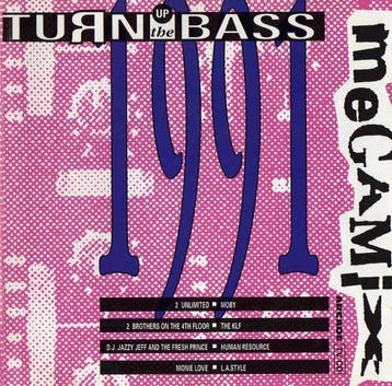 Various - Turn Up The Bass Megamix 1991, Ophalen of Verzenden, Gebruikt