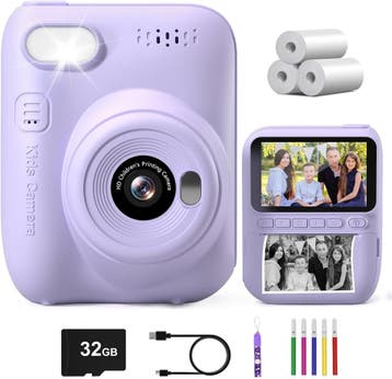 Polaroid Camera Kind | Paars | Tweedekansje | OP=OP, Ophalen of Verzenden, Zo goed als nieuw, Knutselen