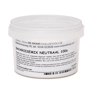 Molen de Hoop Bavarois Neutraal 100g, Verzenden, Nieuw