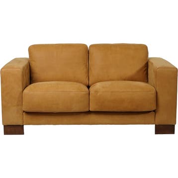 Leren bank Clear - 2 zits, Huis en Inrichting, Bohemian, Eigentijds, Modern, Retro, Vintage, 150 tot 200 cm, Nieuw, Ophalen of Verzenden