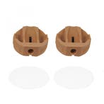 Hoekverbinder rond met afdekkap Wit à 4 stuks, Ophalen of Verzenden, Nieuw