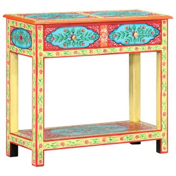 Wandtafel mangohout 80cm | Retourdeal 35% Korting, Overige materialen, 50 tot 100 cm, Ophalen of Verzenden, Zo goed als nieuw