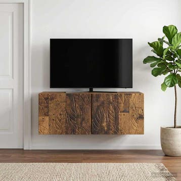vidaXL Wandbeugel TV-kast 78,5 x 31 cm Oud hout Bewerkt hout, Minder dan 50 cm, Verzenden, Nieuw, Minder dan 100 cm