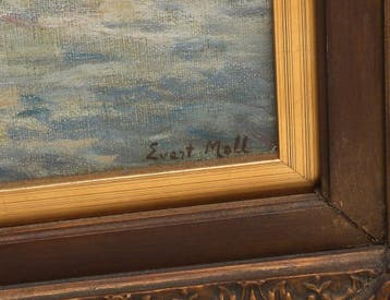 Evert Moll (1878-1955), Molen in de Rotterdamse Delfshaven