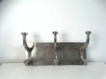 Kapstok - Aluminium - Kapstok met 3 haken, Antiek en Kunst