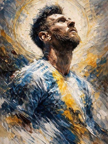 Canvas Fit - Alberto Ricardo - Lionel Messi – Arquitecto de, Nieuw