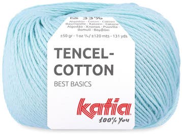 Katia Tencel-Cotton - 21 mintblauw - Lyocell/Katoen Garen, Ophalen of Verzenden, Nieuw