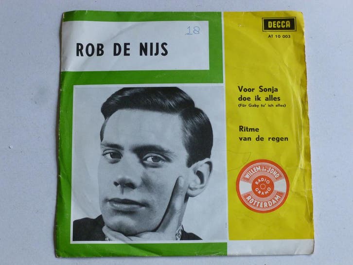 Rob de Nijs - voor sandra doe ik alles / ritme van de regen, Cd's en Dvd's, Vinyl Singles, Zo goed als nieuw, Ophalen of Verzenden