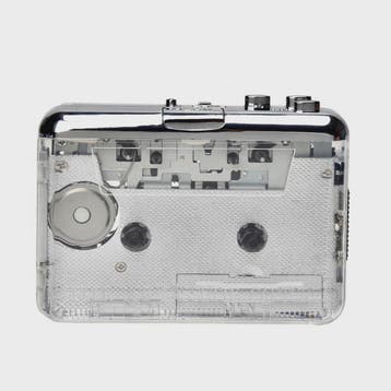 Transparante Cassette Speler & MP3 Converter - Digitale Muzi, Verzenden