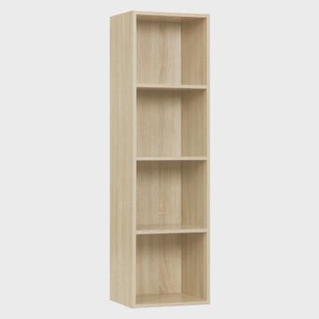 WOLTU Staande Boekenkast Hoekrek met 4 Compartimenten - Comp, Verzenden, Nieuw