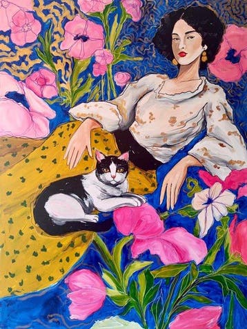 Kiri Aguilera (1982) XL 120 x 90 cm - Descanso Felino