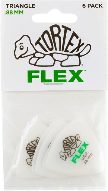 Jim Dunlop 456P088 Tortex Flex bas plectrum 0.88 mm 6-pack, Muziek en Instrumenten, Instrumenten | Toebehoren, Ophalen of Verzenden