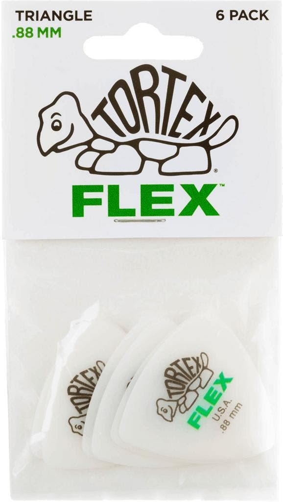 Jim Dunlop 456P088 Tortex Flex bas plectrum 0.88 mm 6-pack, Muziek en Instrumenten, Instrumenten | Toebehoren, Elektrische basgitaar