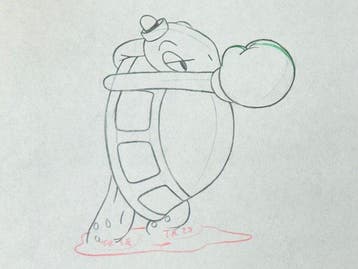Walt Disney - Toby Tortoise Animatie Tekening - Toby, Nieuw