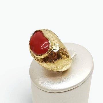 Koraal - Brons - Ring - Italiaans vakmanschap