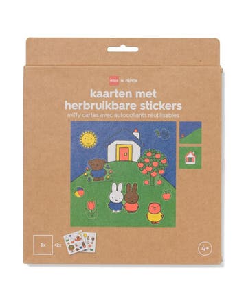 HEMA Nijntje kaarten met stickers - 2 stuks, Verzenden, Nieuw