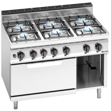 GGM Gastro | Gasfornuis - Lorenzo 700 - 1200x714mm - 33,5 kW, Verzenden