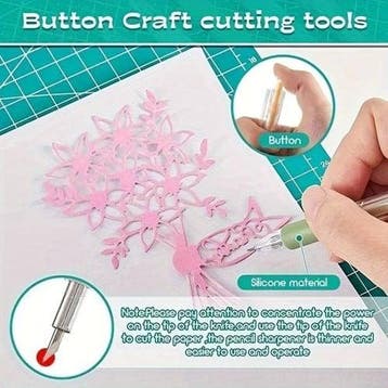 Snijgereedschap precisiemesje Wit papier scrapbook, Hobby en Vrije tijd, Ophalen of Verzenden, Nieuw