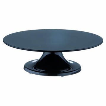 Taartplateau Melamine Draaibaar Zwart Ø32x10cm, Verzenden, Nieuw