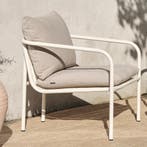 *WOONWINKEL* Brafab Bendt Teddy Stof Tuinstoel Beige Alumini, Verzenden, Nieuw