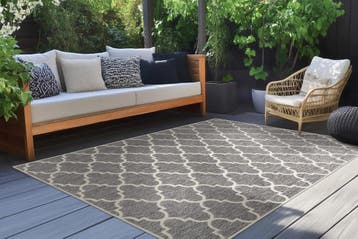 Sisal Vloerkleed | Casa | Geometrisch | Zilver | 200x290 cm, Verzenden, Nieuw