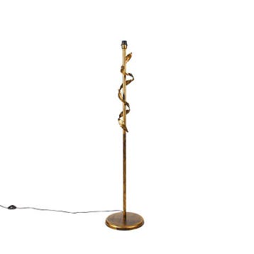 Vintage vloerlamp antiek goud zonder kap - Linden, Verzenden, Nieuw, Classic-antique