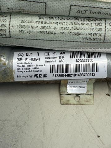 Mercedes E-klasse hemel airbag rechts bj.2013 0589-P1-000241, Gebruikt, Mercedes-Benz