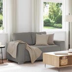 vidaXL Loveseat Sofa Lichtgrijs 160x77x82 cm Corduroy Stof, Verzenden, Nieuw, Stof