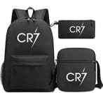 School tas CR7, Sieraden, Tassen en Uiterlijk, Tassen | Schooltassen, Zwart, Nieuw, 40 tot 50 cm, 30 tot 40 cm