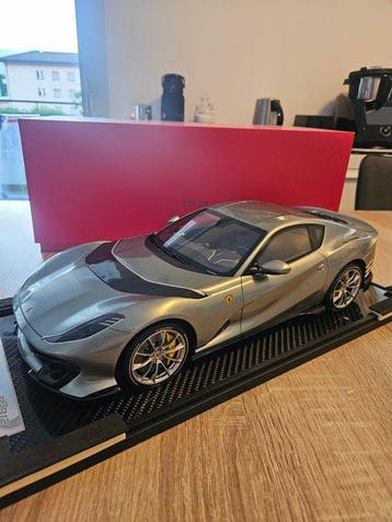 BBR 1:12 - Modelauto - Ferrari 812 Competizione Coburn Grey, Nieuw
