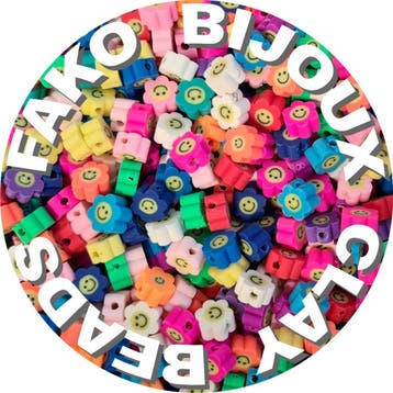 Fako Bijoux - Klei Kralen Bloem Smiley / Emoji Mix -, Verzenden, Nieuw