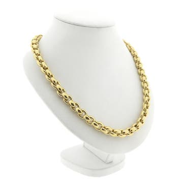 Gouden robuuste ankerschakel collier (Ketting), Ophalen of Verzenden, Gebruikt, Goud, Goud