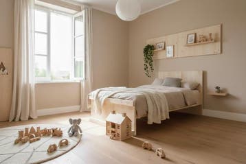 Rockwood® Tienerbed Michael  grey wash  inclusief montage, Ophalen of Verzenden, Nieuw