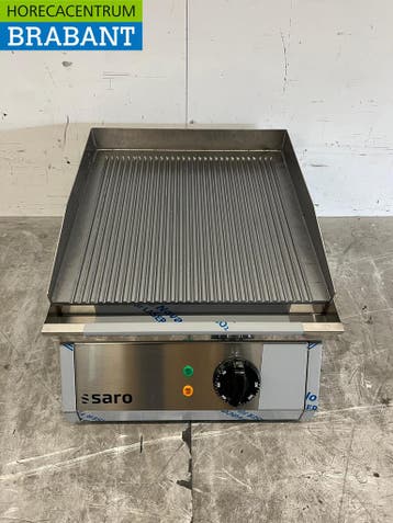 RVS Saro Bakplaat 39,5 cm 230V Horeca, Ophalen of Verzenden, Nieuw zonder verpakking