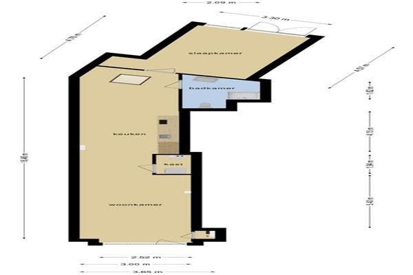 Appartement Goirkestraat in Tilburg, Huizen en Kamers, Huizen te huur, Via bemiddelaar, Noord-Brabant, Appartement