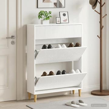 vidaXL Schoenenkast ARNHEM 78 x 24 x 103 cm Bewerkt hout, Verzenden, Nieuw