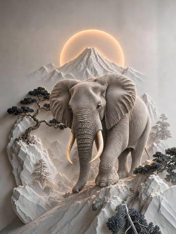 davey - Zenith SURI – Elefante Sacro e Monte Fuji
