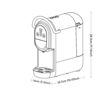 Capsule Koffiemachine 4-in-1 – 19 Bar Warm en Koud, Verzenden, Nieuw