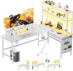 Gaming bureau - Gaming desk - Gaming tafel - 150x100 cm - Wi, Huis en Inrichting, Bureaus, Verzenden, Zo goed als nieuw