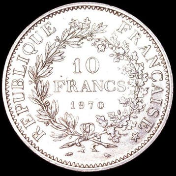 Frankrijk. 10 Francs 1970 Hercule (Zonder minimumprijs)