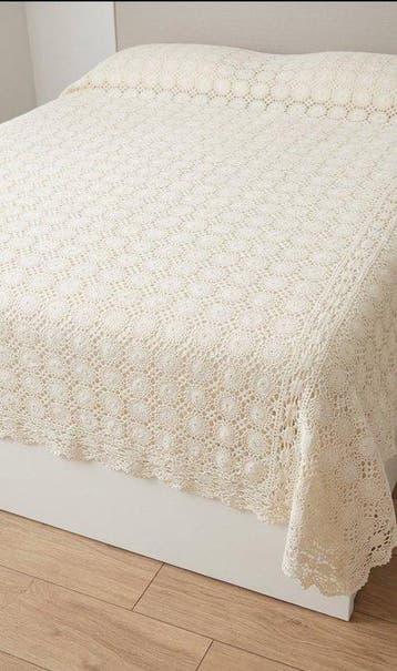 Bedsprei - 200 cm - 340 cm - Handgemaakte bedsprei