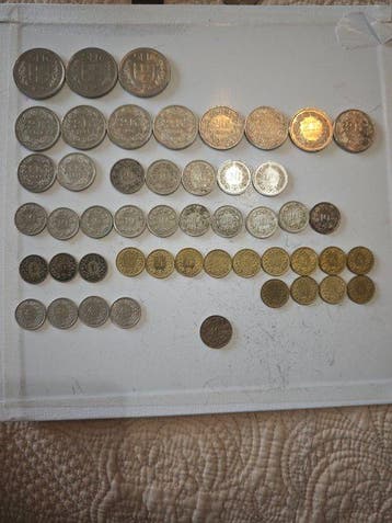 Zwitserland, Canada. Collection of coins (Zonder