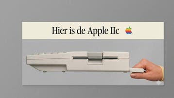Apple IIc Banner RARE - Dutch Market - Macintosh, Nieuw