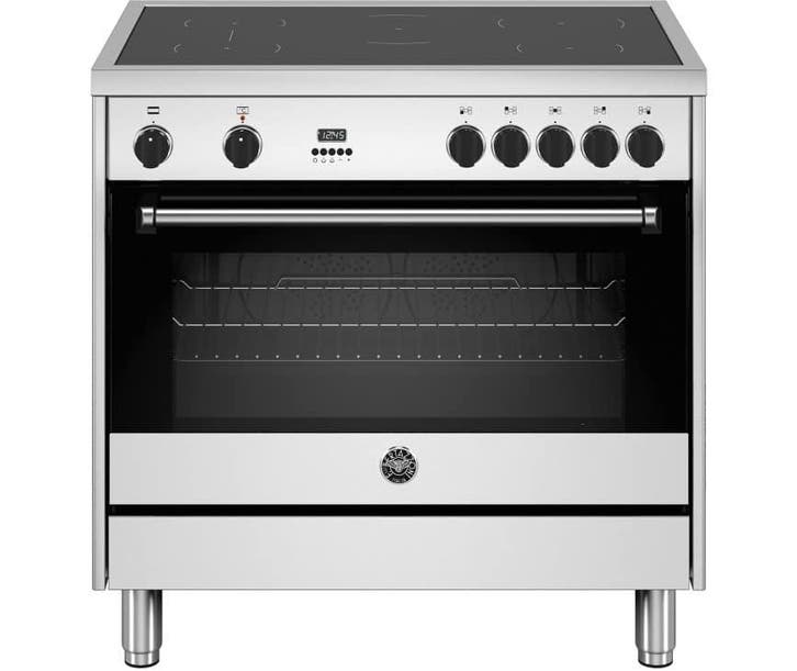 Bertazzoni MPL95I1EXV inductie fornuis met 5 zones, rvs2149, Witgoed en Apparatuur, Fornuizen, Nieuw, Ophalen of Verzenden