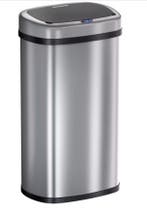 Vuilnisbak opent automatisch met Sensor Zilver 58L, Verzenden, Nieuw
