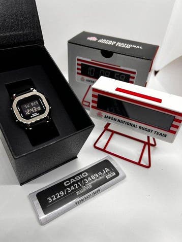 Casio - G-SHOCK GM-S5600 Metal Covered + Japan Rugby Digital, Sieraden, Tassen en Uiterlijk, Nieuw